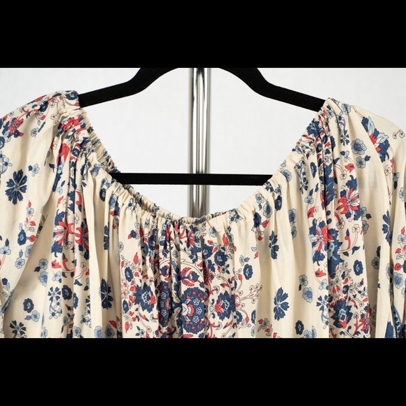 JAASE LF Navy Batik floral printed mini dress size S - Picture 9 of 14